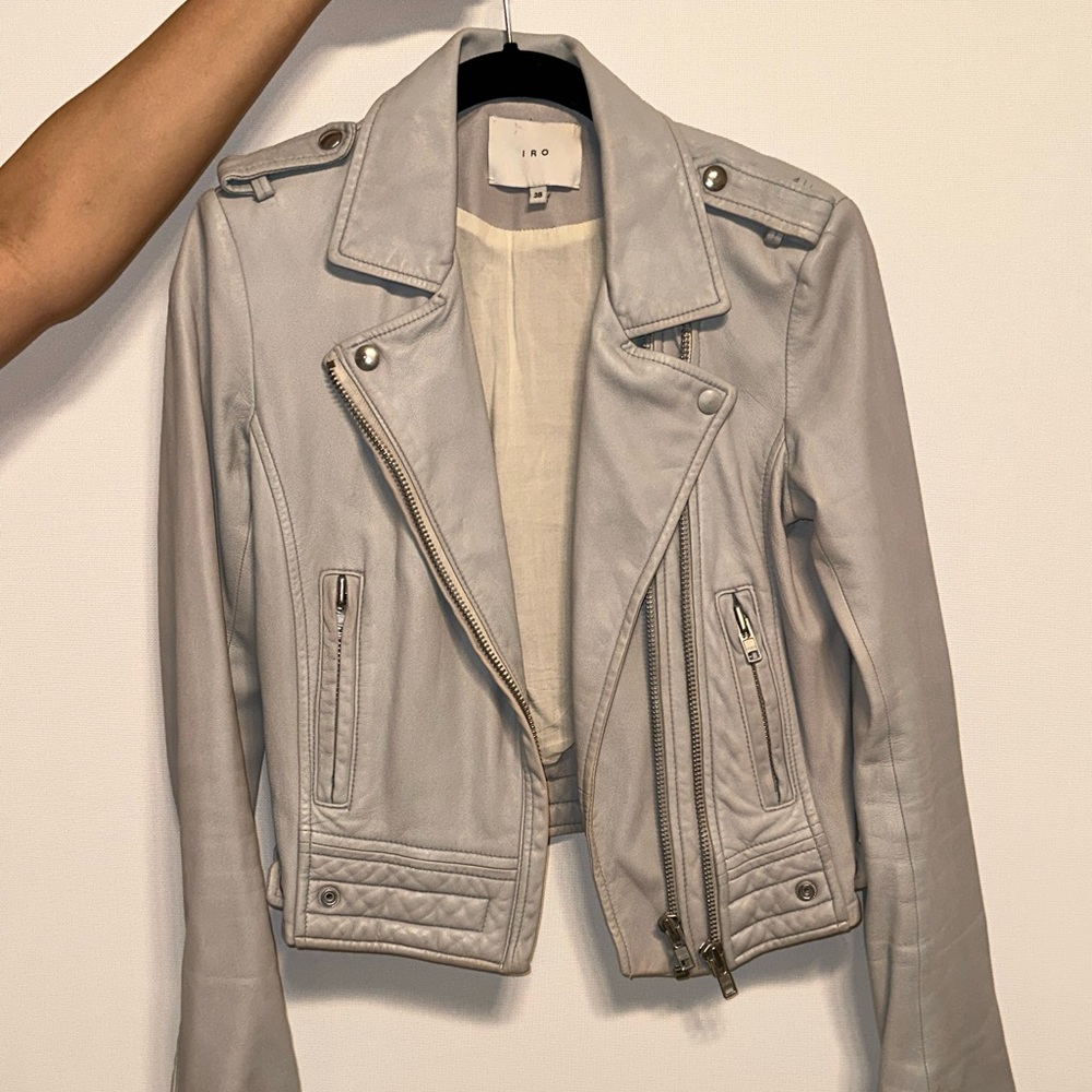 IRO cropped biker jacket
